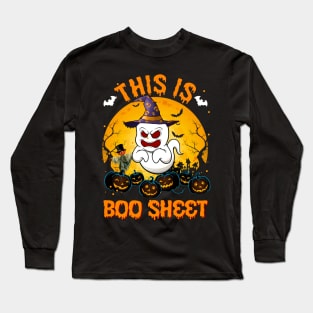 This Is Boo Sheet Ghost Retro Halloween Costume Men Women T-Shirt Long Sleeve T-Shirt